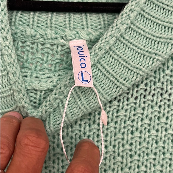 Mint Green Turtleneck Sweater - Picture 2 of 4